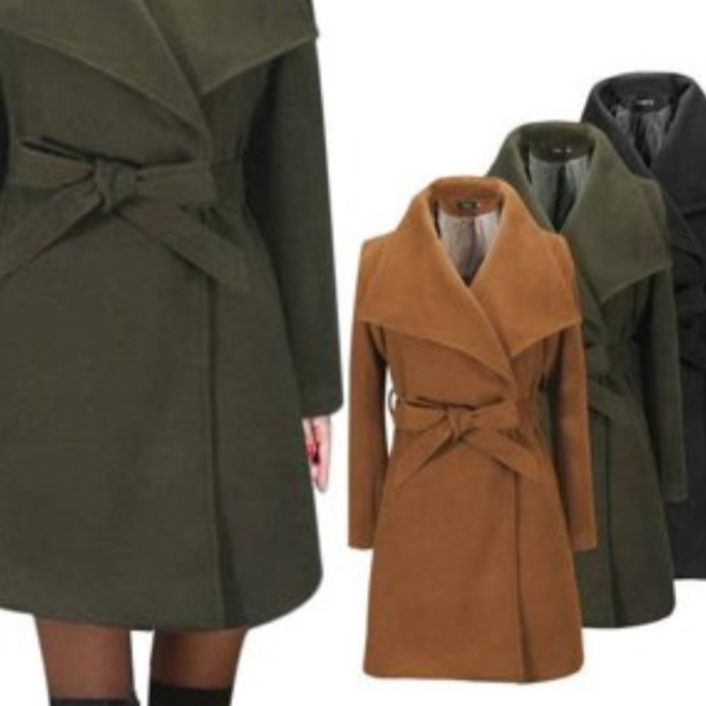 Beautiful camel/green coat.